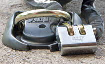 Steel padlock